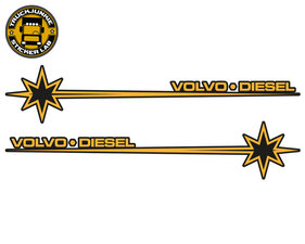VOLVO-DIESEL - STAR - 2-KLEURIGE STICKER