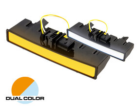 ZONNEKLEP LED POSITIELICHT - DUAL COLOR AMBER/WIT - GESCHIKT VOOR SCANIA +2016