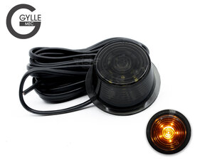 GYLLE - BLACK LINE - LED BREEDTELAMP - ORANJE | SMOKE