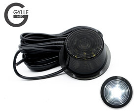 GYLLE - BLACK LINE - LED BREEDTELAMP - XENON WIT | SMOKE