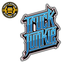 TRUCKJUNKIE BLUE - FULL PRINT STICKER