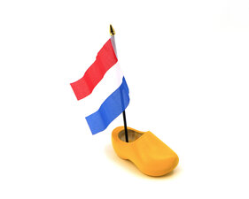 ENKEL - LANDEN VLAG - KLOMP 14CM