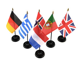 ENKEL - LANDEN VLAG INCL. VOET