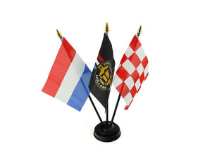 DRIEVOUDIGE - LANDEN VLAG INCL. VOET