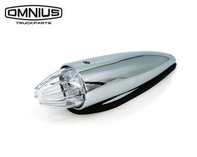 Omnius LED Torpedo lamp wit of oranje lens Wit