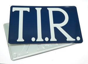 T.I.R. - BLAUW - 40 x 25 cm