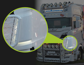 LEDSON - HOEKSCHILD / VUILAFSTOTER VERLICHTING - DUAL COLOR (WIT/ORANJE)