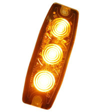 ULTRA DUNNE FLITSER - 3 LED - ORANJE