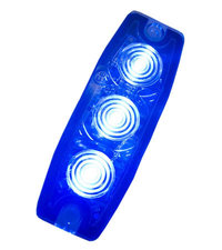 ULTRA DUNNE FLITSER - 3 LED - BLAUW