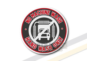 HAND WASH ONLY - FULL PRINT - STICKER