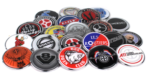 EMBLEEM UNIVERSEEL CHROME - Ø7CM