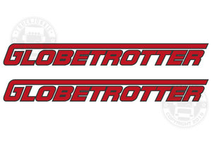 GLOBETROTTER - TWEEKLEURIGE STICKER