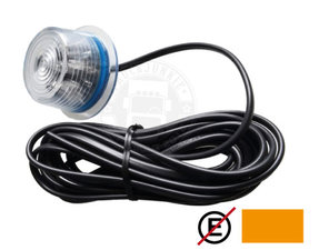- ORANJE !! LED BREEDTELAMP - HELDER GLAS - GYLLE