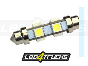 XENON WIT - 6xSMD LED 24-28V - FESTOON 